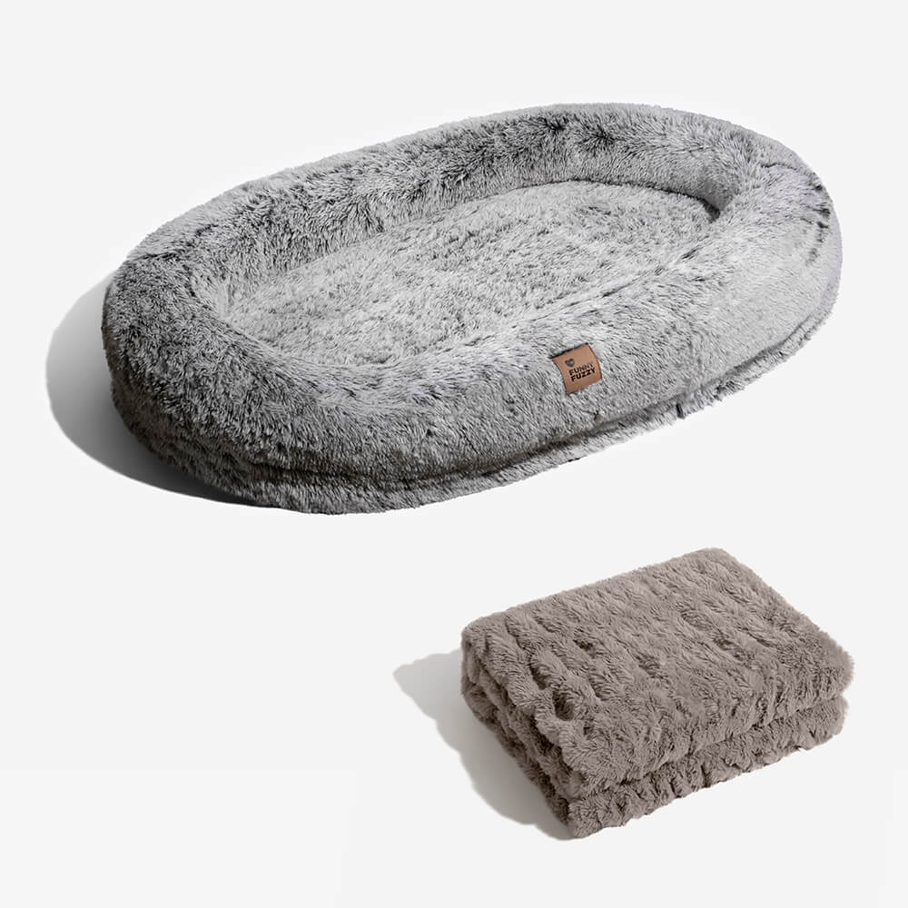Luxury Super Large Sleep Deeper Oval Bed Human Dog Bed - Image 30