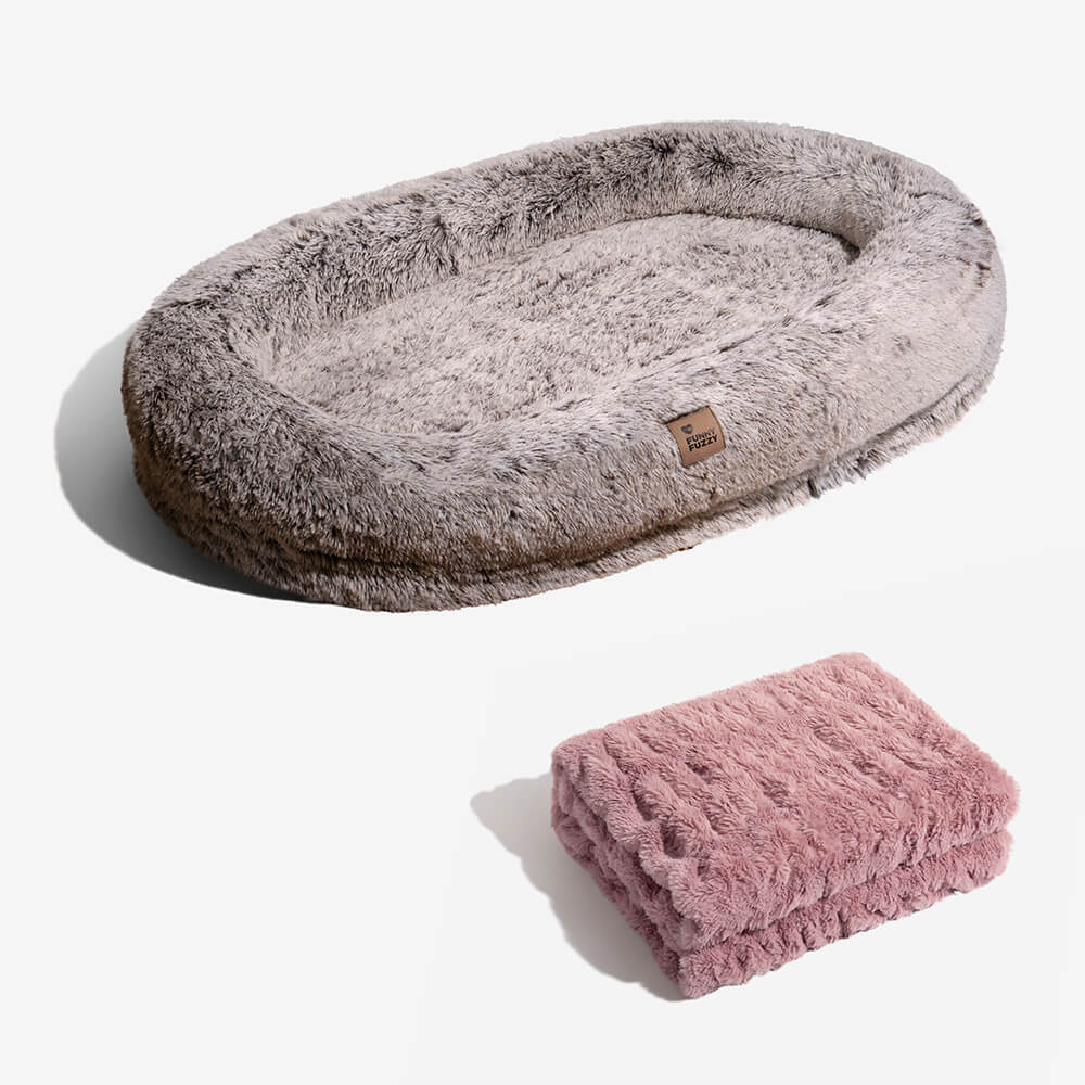 Luxury Super Large Sleep Deeper Oval Bed Human Dog Bed - Image 34