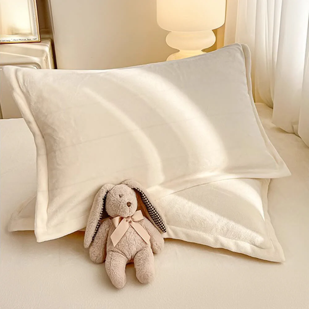 Milk Velvet Soft Fitted Sheet Mattress Cover - Image 7