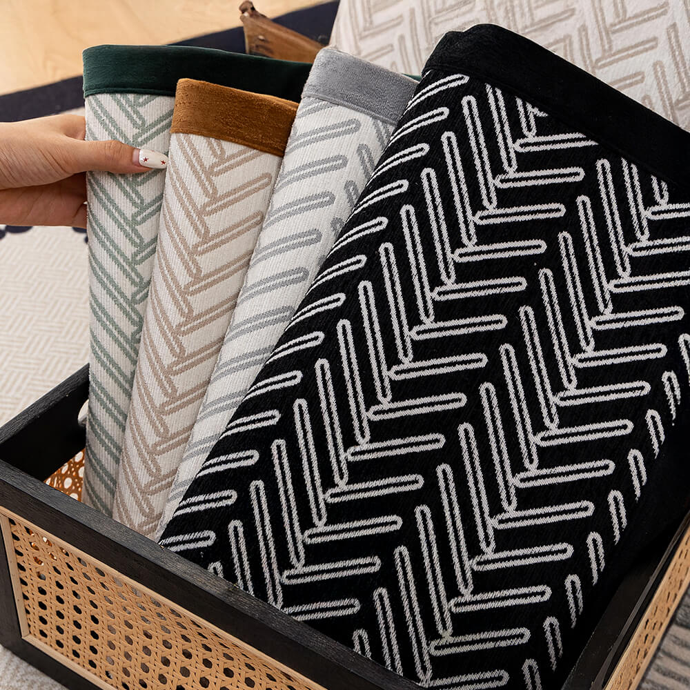 Modern Chic Herringbone Chenille Anti-scratch Non-Slip Couch Cover - Image 5