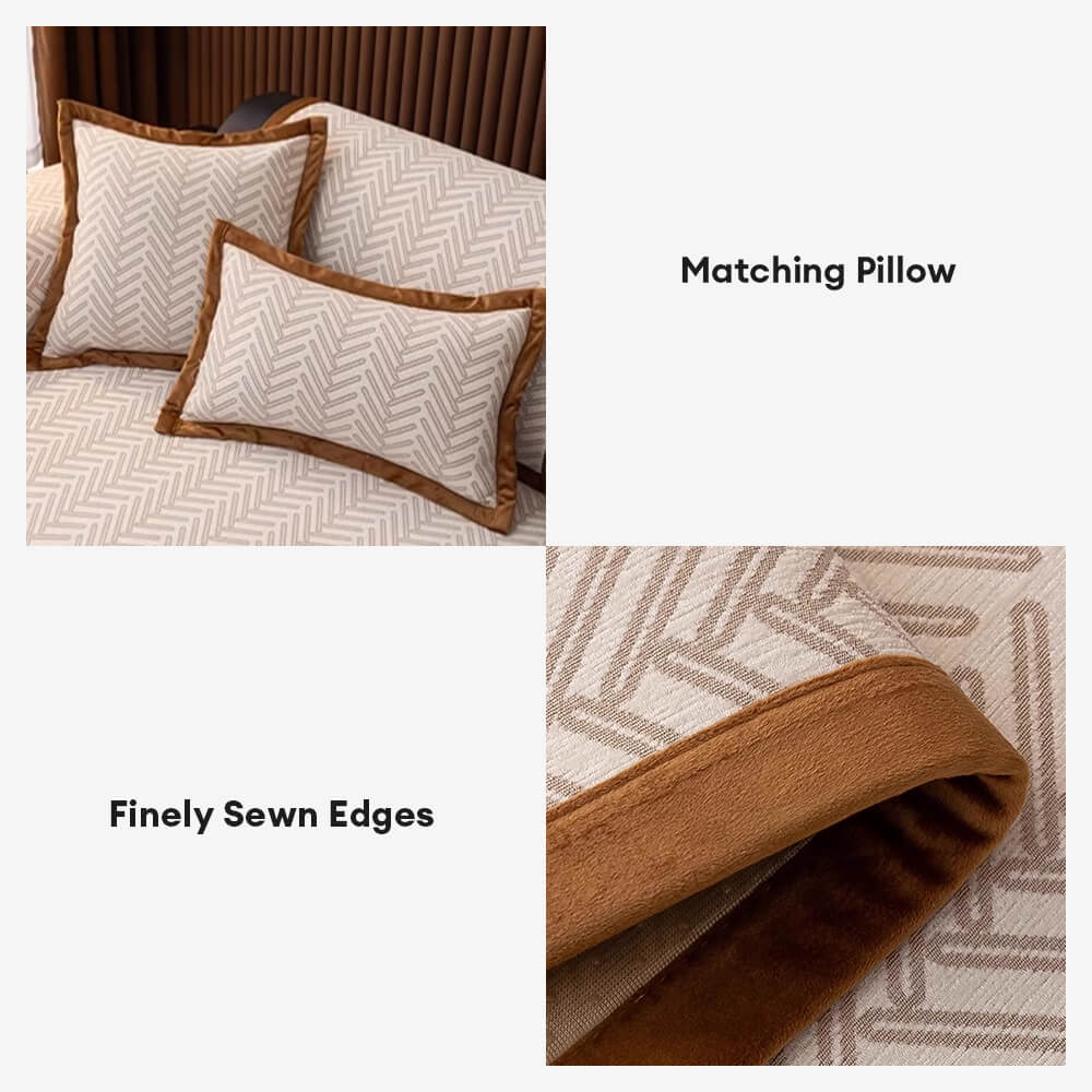Modern Chic Herringbone Chenille Anti-scratch Non-Slip Couch Cover - Image 6