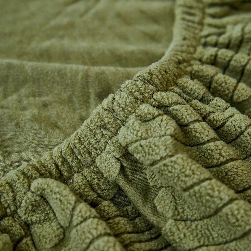 Modern Leaf Jacquard Water-Repellent Anti-Scratch Stretch Full Wrap Couch Cover - Image 9