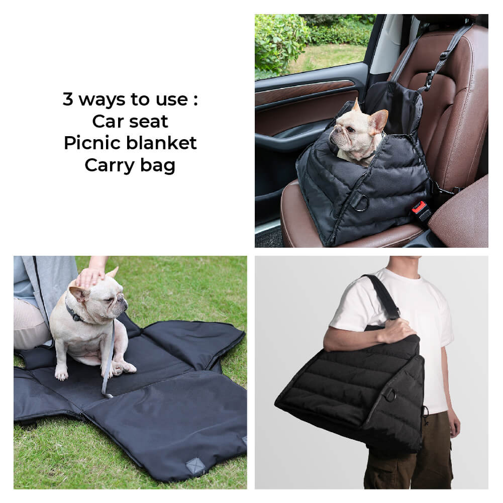 Multifunction Dog Car Seat Carrier - Triangle - Image 5