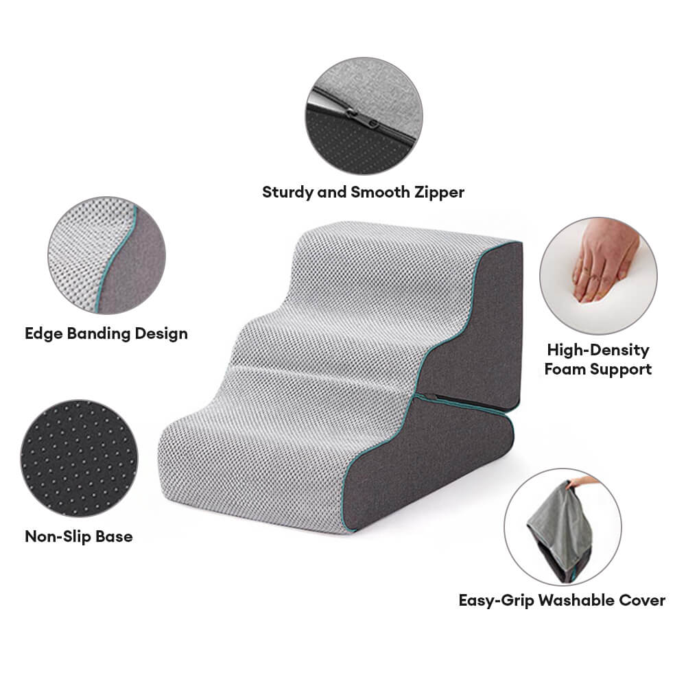 Multifunctional 2-in-1 Foldable Dog Stairs with Ramp Mode - Image 4