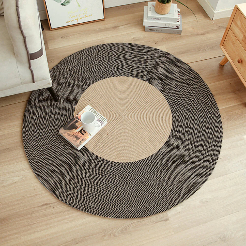 Nordic Handwoven Durable Cat Scratch Mat Rug with Fringe - Image 10