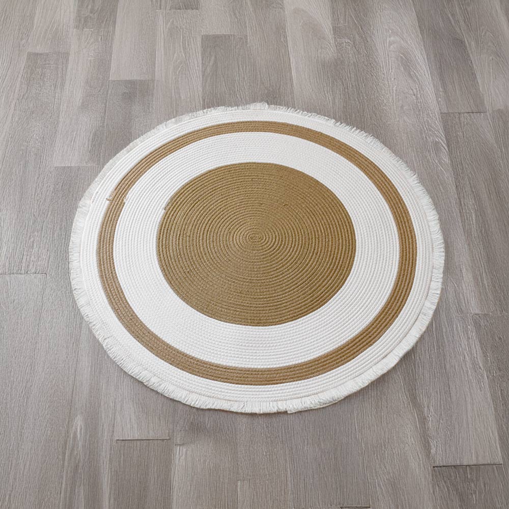 Nordic Handwoven Durable Cat Scratch Mat Rug with Fringe - Image 12