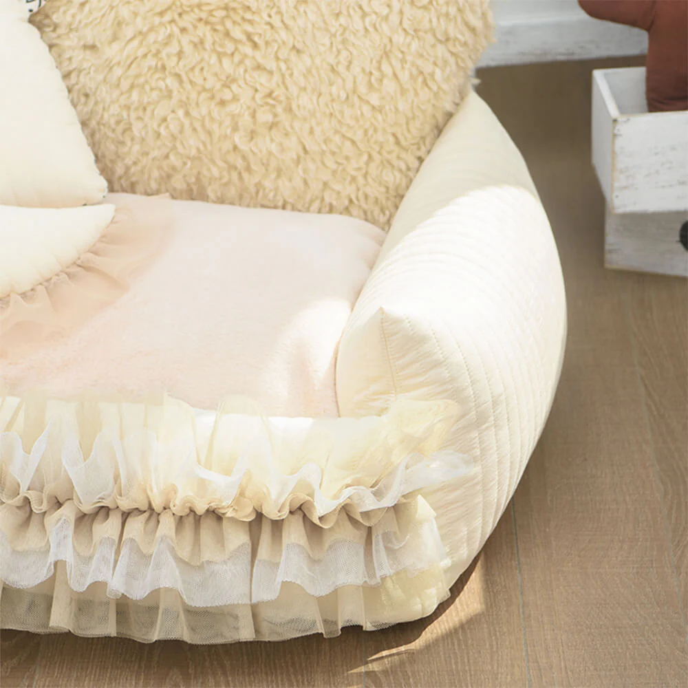 Nordic Soft Faux Lambwool Ultra-Warm Dog Bed - Image 4