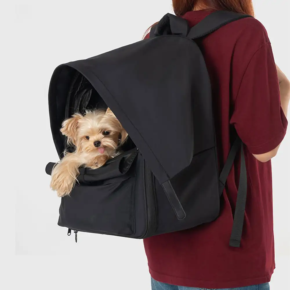 Outdoor Travel Expandable Breathable Cat Carrier Backpack with Sunshade - Image 14
