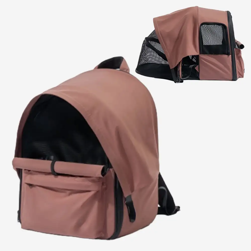 Outdoor Travel Expandable Breathable Cat Carrier Backpack with Sunshade - Image 17