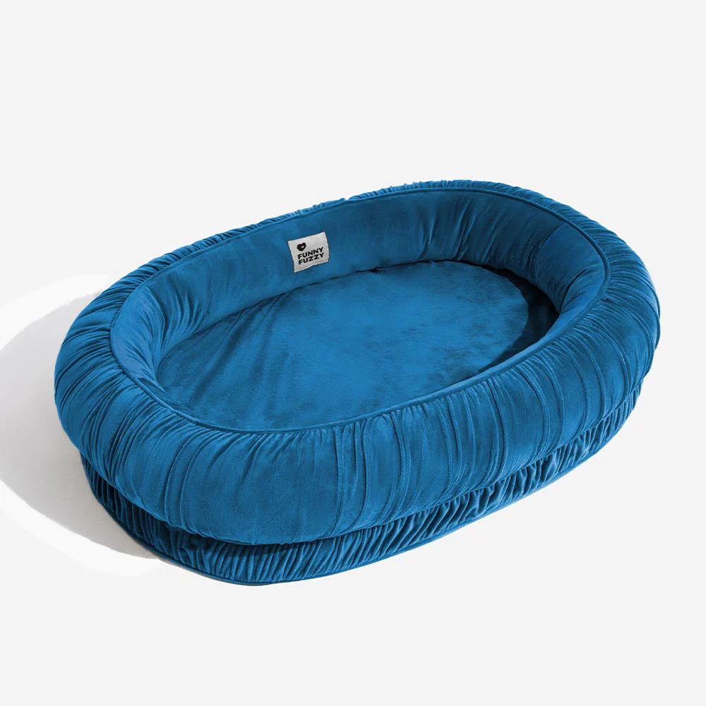 Oval Orthopedic Support Cozy Sleeping Detachable Dog & Cat Bed - Image 14