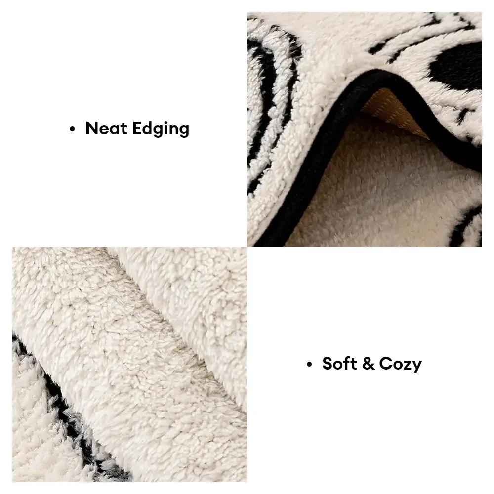 Paw Print Soft Polar Fleece Sofa Protector Non-slip Couch Cover - Image 8