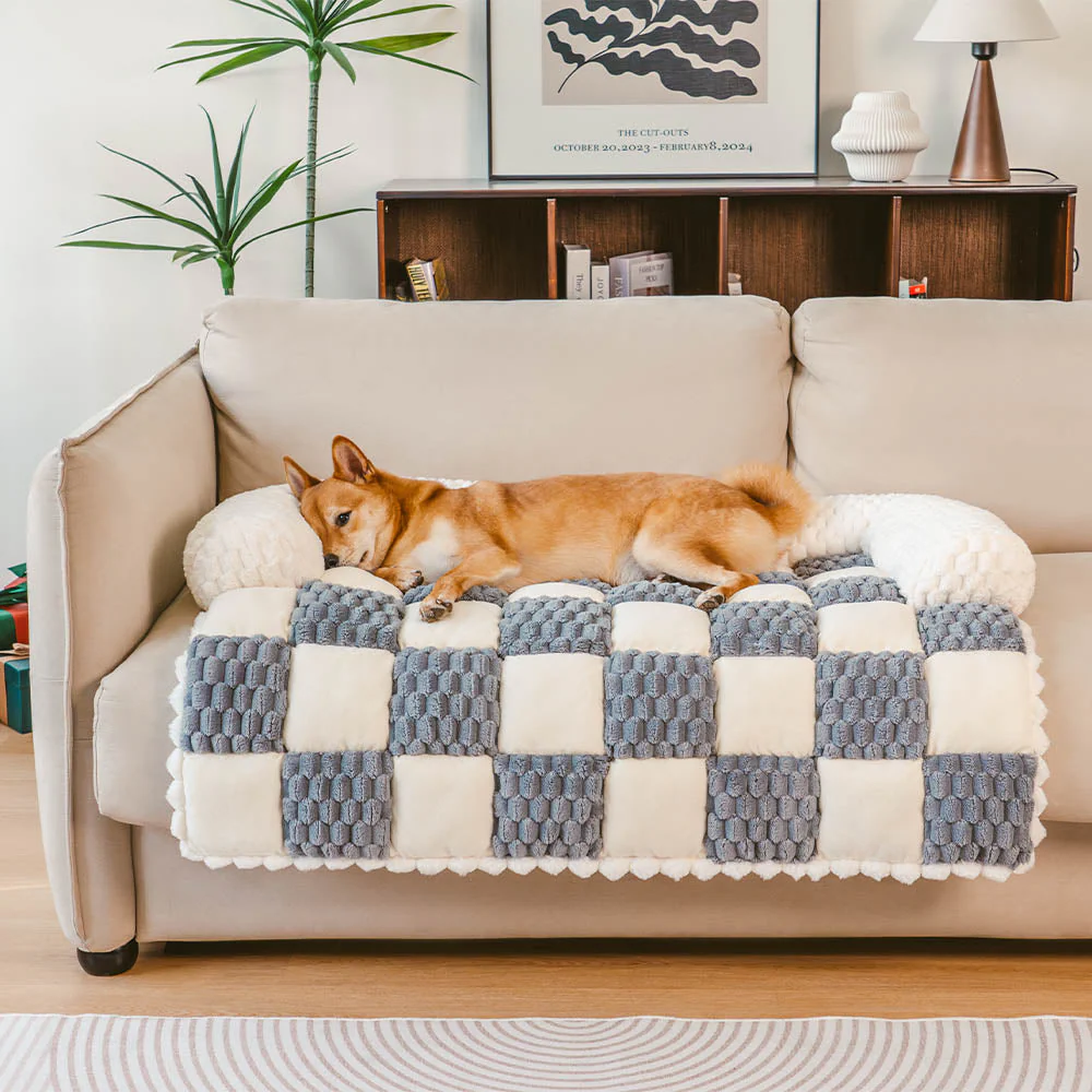 Plaid Cozy Sofa Protector Dog Mat - SnugPad - Image 3
