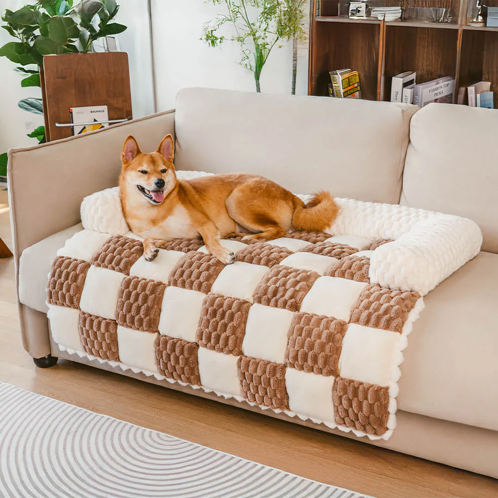 Plaid Cozy Sofa Protector Dog Mat - SnugPad - Image 5