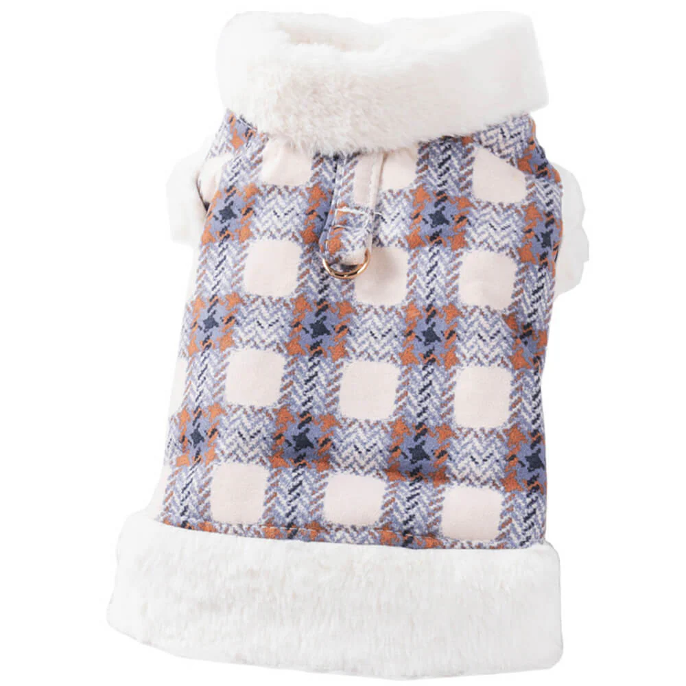 Plaid Fleece Pullover Dog Jacket - A Warm and Stylish Winter Jacket - Image 10