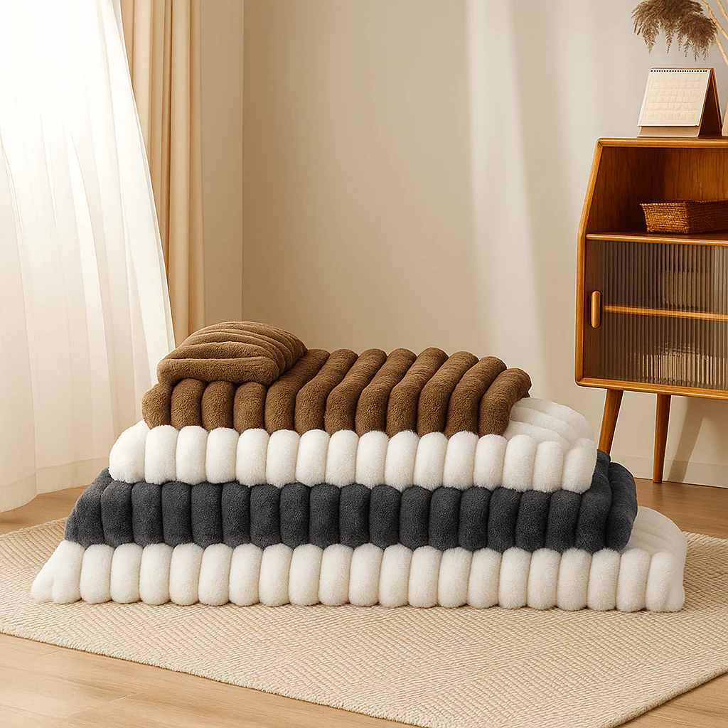Plush Fluffy Thick Comfort Calming Dog Bed with Pillow - Image 3