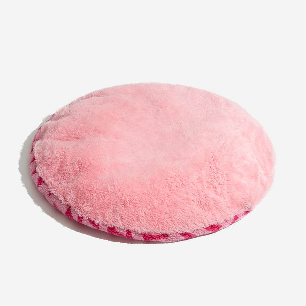 Plush Retreat Chevron Cat Bed-The Warm Hugger - Image 11