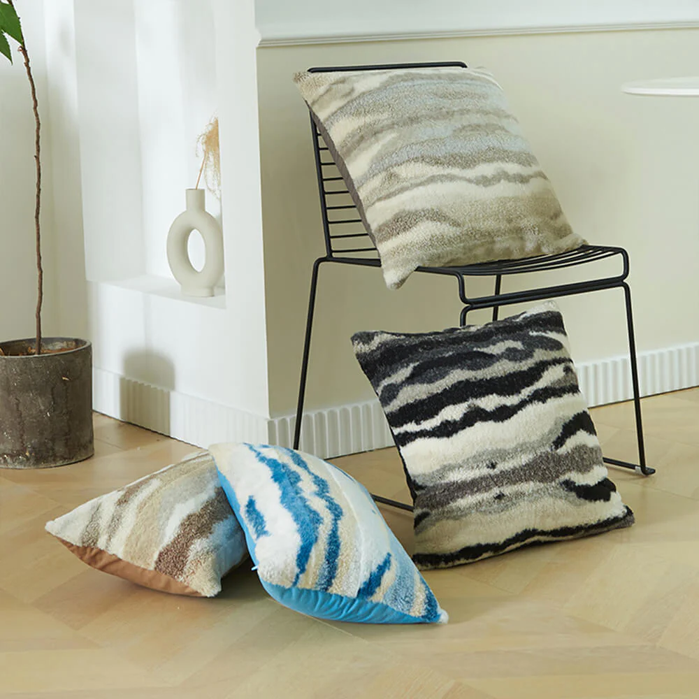 Plush Textured Modern Decorative Throw Sofa Pillow Cushion - Image 2