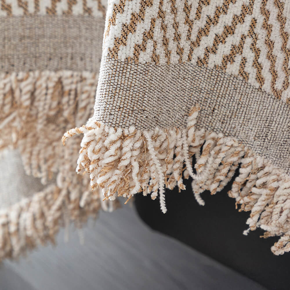 Premium Herringbone Chenille Fringe Full Coverage Couch Cover - Image 7