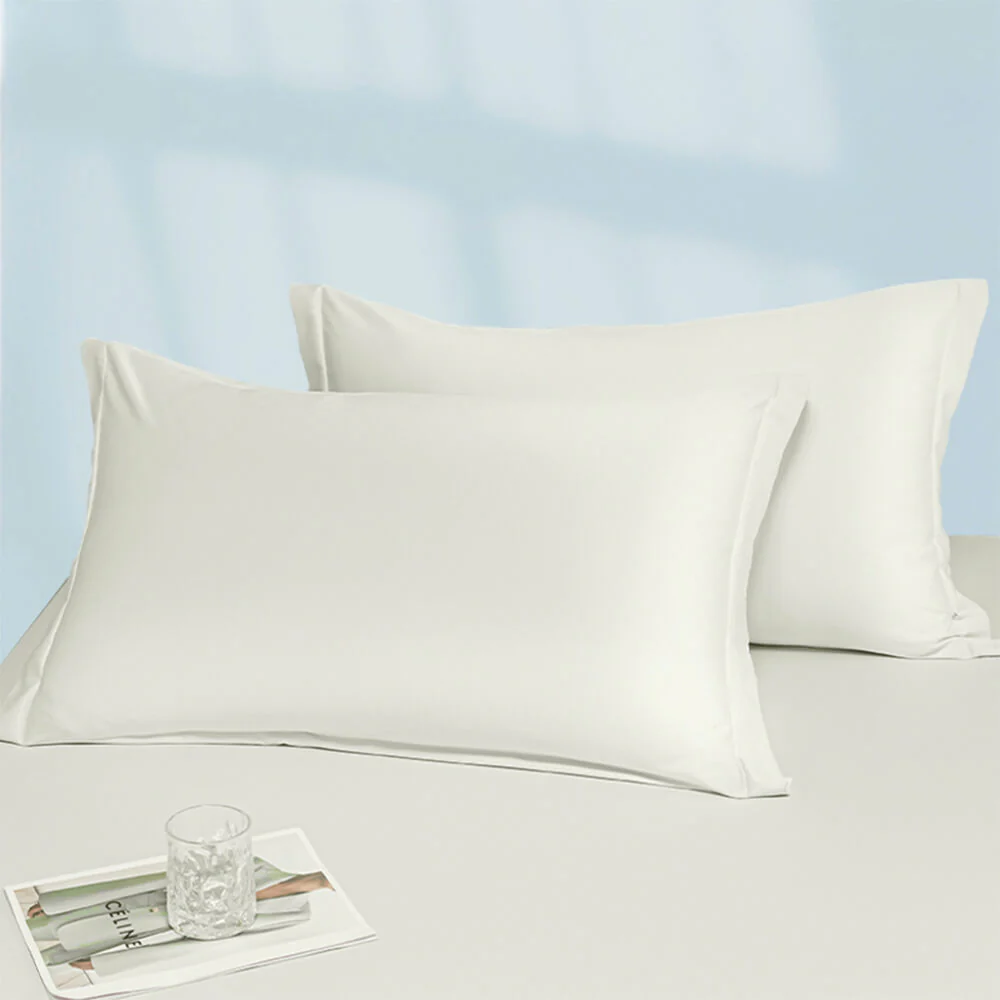 Premium Solid Color Silky Cooling 100s Lyocell Fitted Sheet Mattress Cover - Image 12