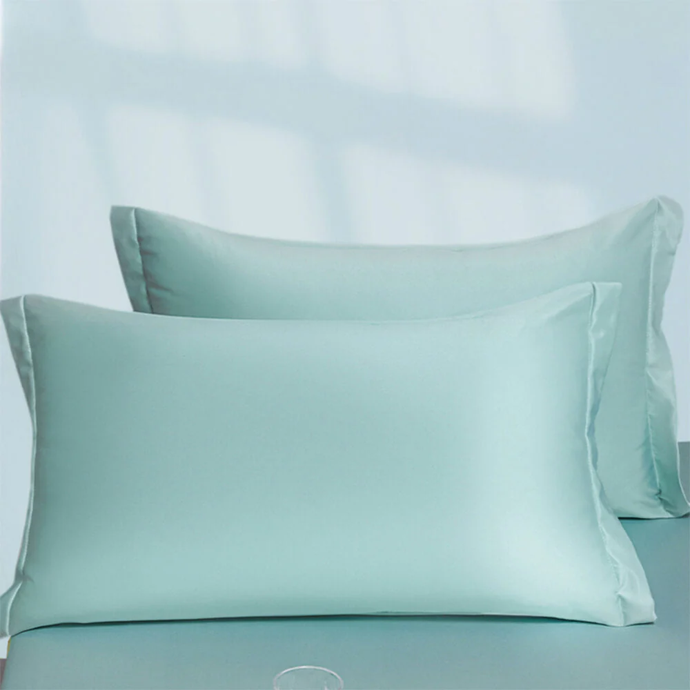 Premium Solid Color Silky Cooling 100s Lyocell Fitted Sheet Mattress Cover - Image 13