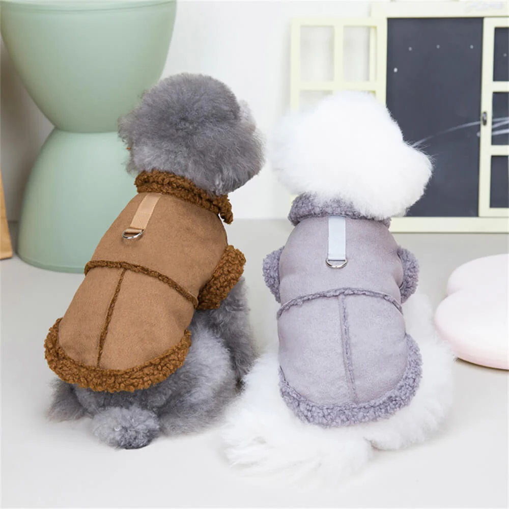 Shearling Dog Jacket – Warm and Stylish Winter Outerwear - Image 2