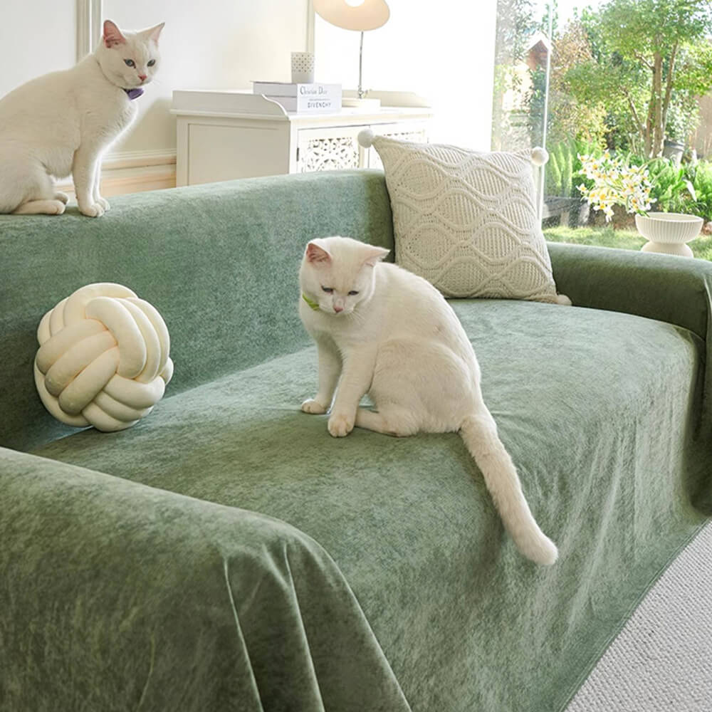 Soft and Waterproof Scratch-Resistant Non-Linting Throw Armchair Sofa Cover - Image 10