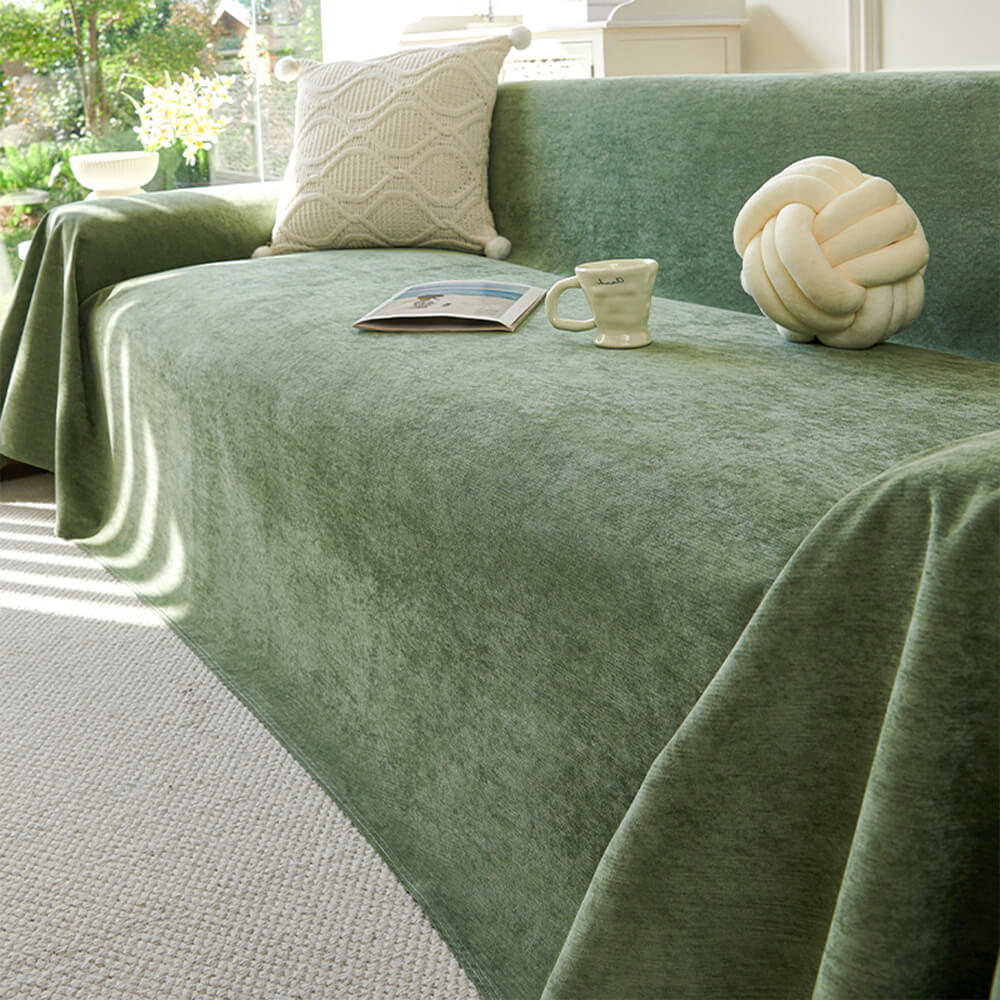 Soft and Waterproof Scratch-Resistant Non-Linting Throw Armchair Sofa Cover - Image 14