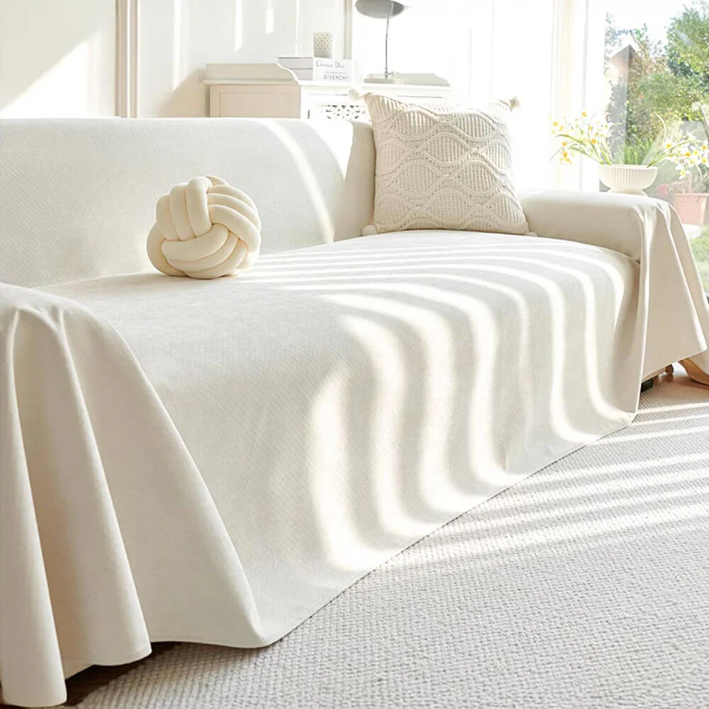 Soft and Waterproof Scratch-Resistant Non-Linting Throw Armchair Sofa Cover - Image 18