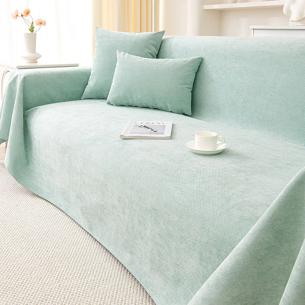 Soft and Waterproof Scratch-Resistant Non-Linting Throw Armchair Sofa Cover - Image 21