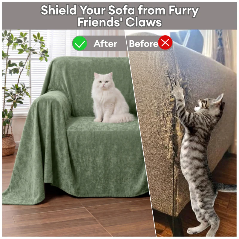 Soft and Waterproof Scratch-Resistant Non-Linting Throw Armchair Sofa Cover - Image 4