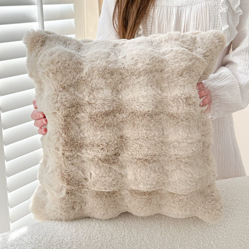 Soft Cushion Reversible Plush Sofa Pillow - Image 6