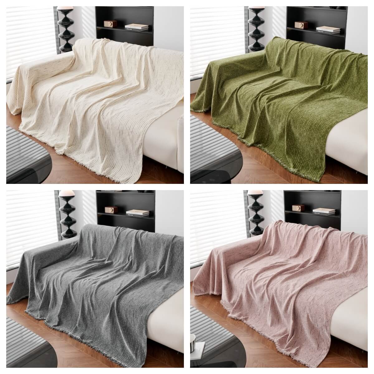 Soft Line Chenille All-Season Sofa Durable Protection Throw Couch Cover - Image 10