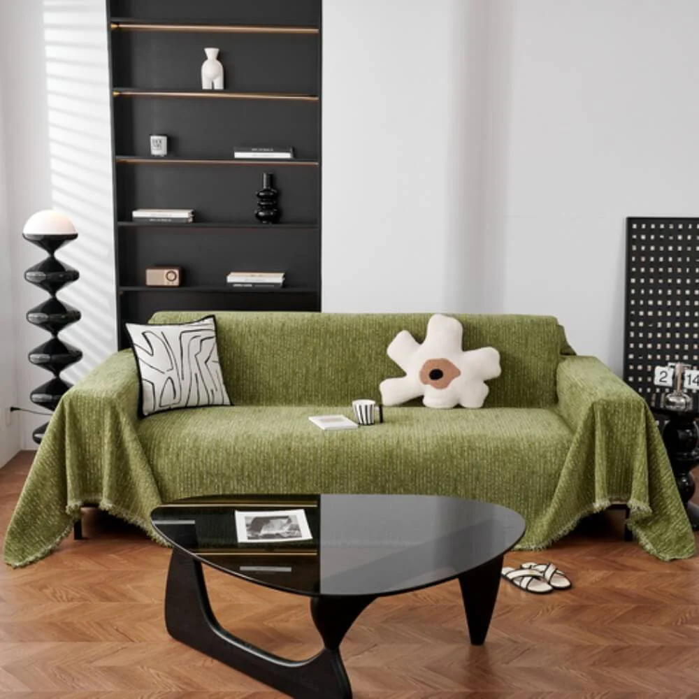 Soft Line Chenille All-Season Sofa Durable Protection Throw Couch Cover - Image 11