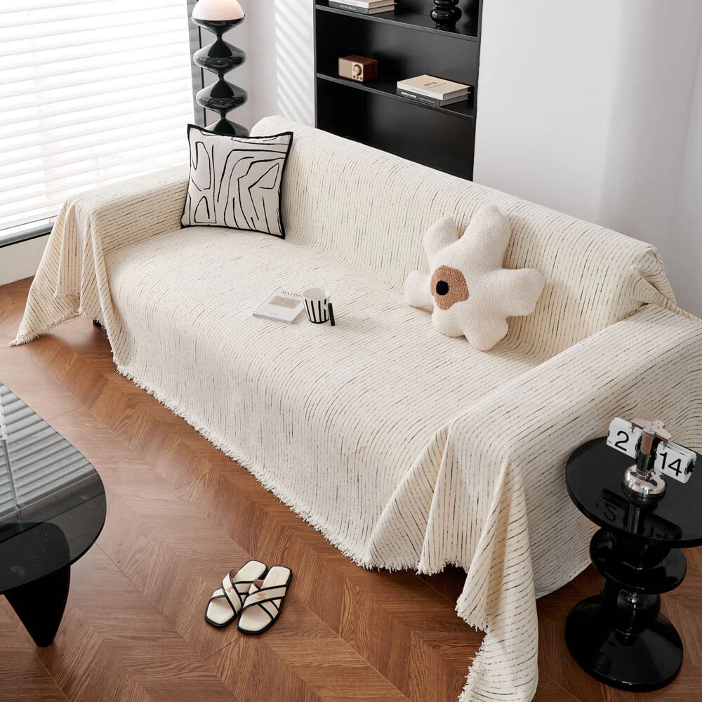 Soft Line Chenille All-Season Sofa Durable Protection Throw Couch Cover - Image 12