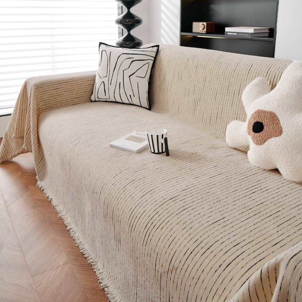 Soft Line Chenille All-Season Sofa Durable Protection Throw Couch Cover - Image 4