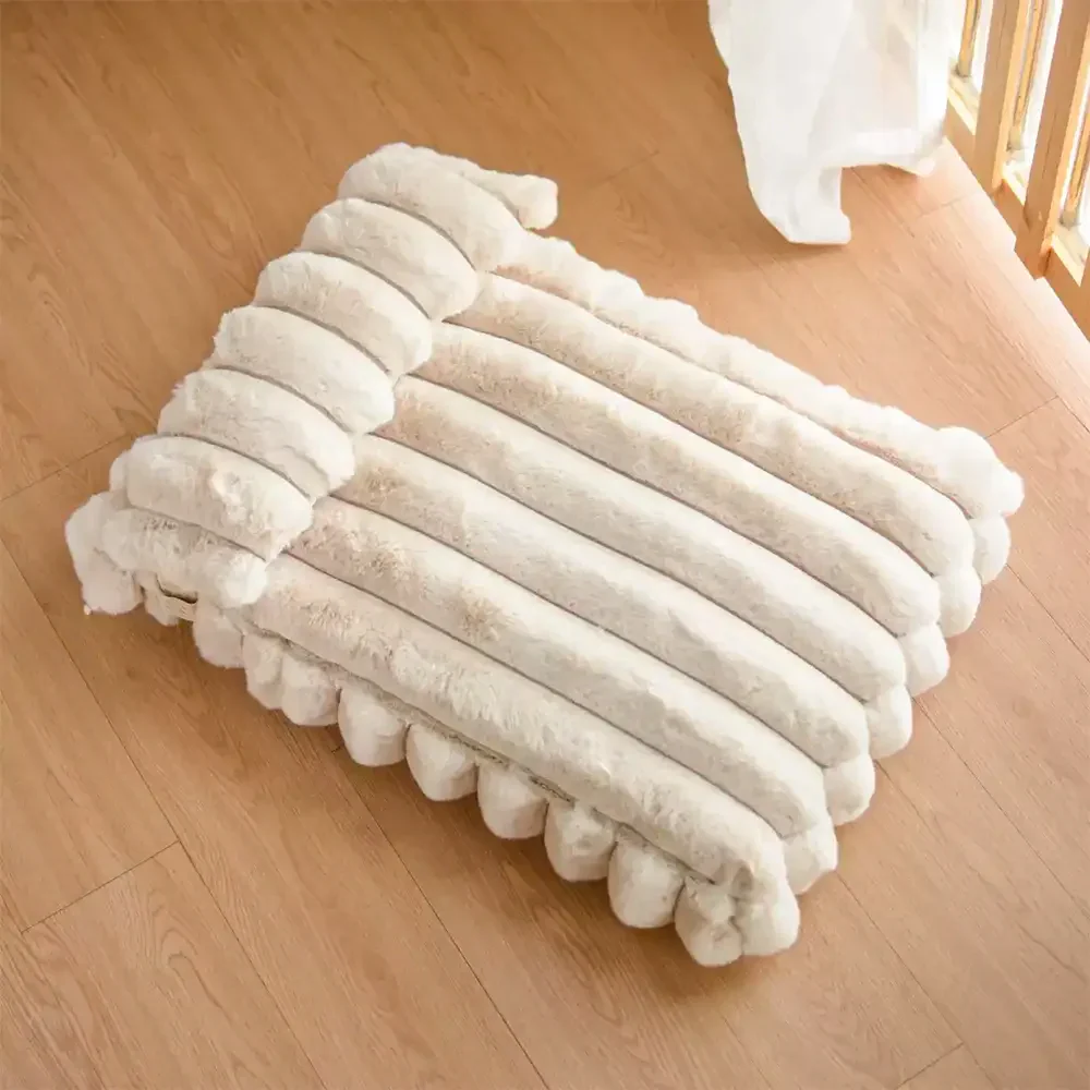 Softness Faux Rabbit Fur Warming Pillow Dog Bed - Cozy Cloud - Image 4