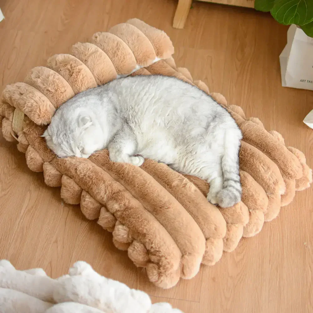 Softness Faux Rabbit Fur Warming Pillow Dog Bed - Cozy Cloud - Image 9