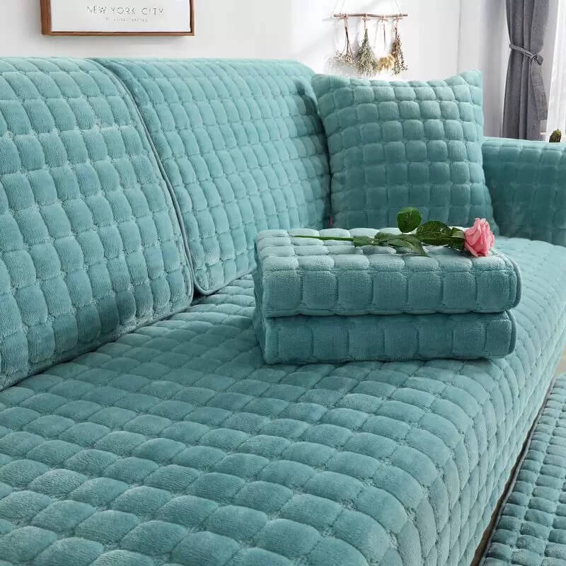 Square Flannel Scratch-Resistant & Anti-Slip Protection Couch Cover - Image 9