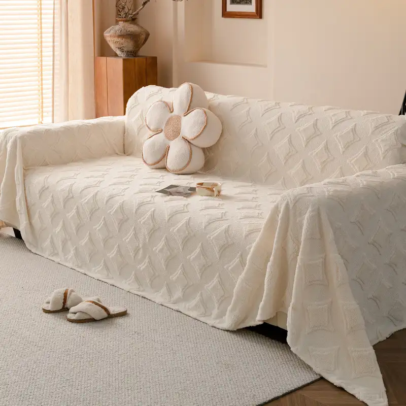 Star Series Plush Multifunctional Sofa Protective Couch Cover - Image 2
