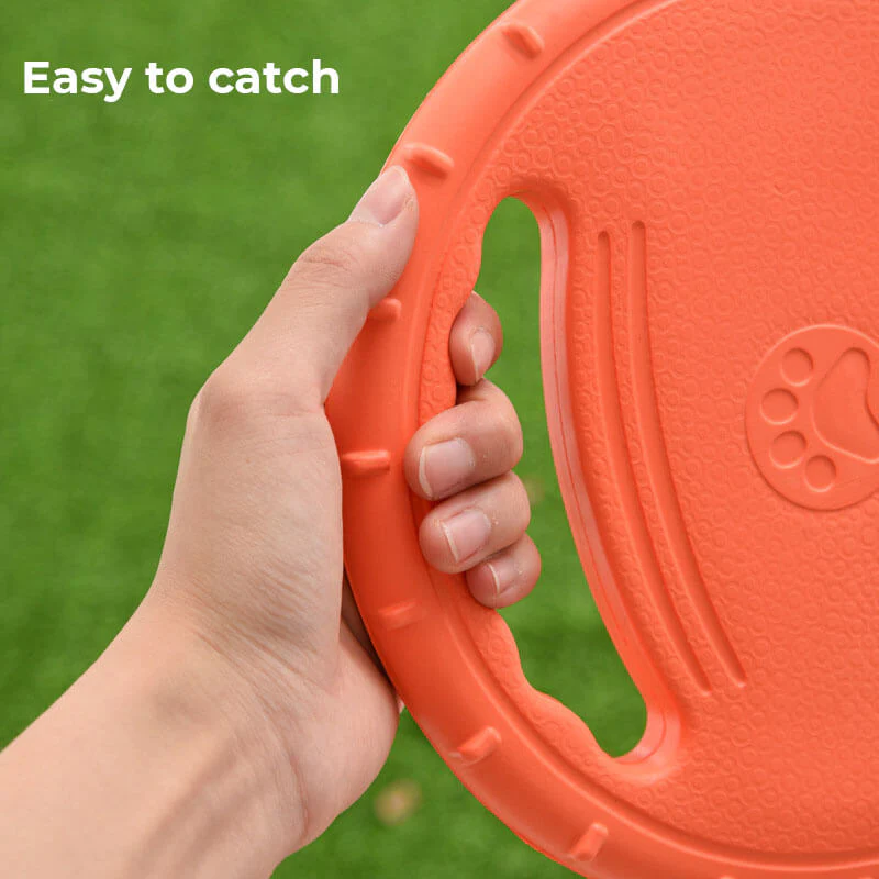 Steering Wheel Rubber Throw Toy Interactive Dog Flying Disc - Image 7