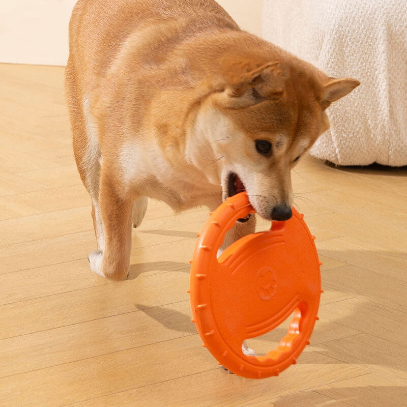 Steering Wheel Rubber Throw Toy Interactive Dog Flying Disc - Image 9