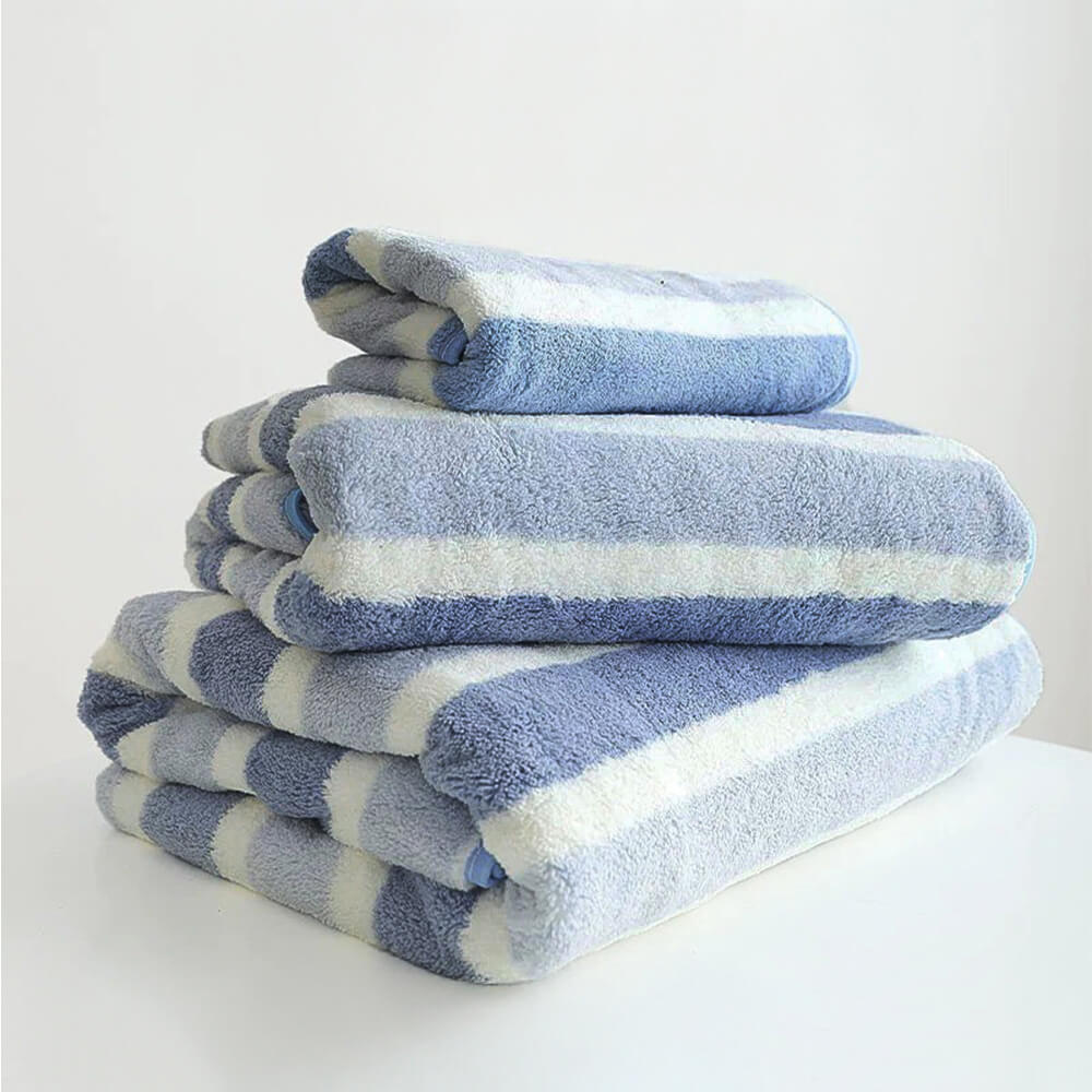 Striped Absorbent Drying Thickened Soft Dog & Cat Bath Towel - Image 5