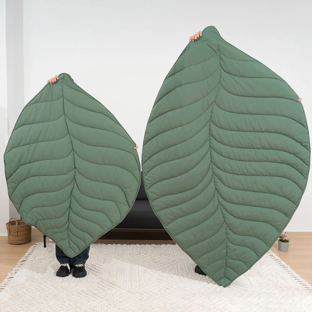 Super Large Leaf Shape Human Mat Dog Blanket - Image 4