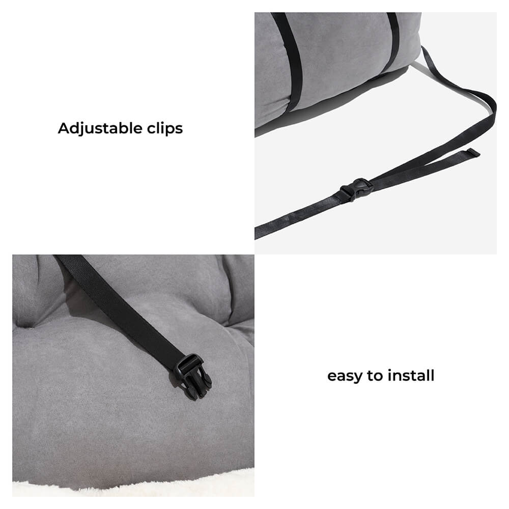 Travel Bolster Safety Medium Large Dog Car Back Seat Beds - Image 12