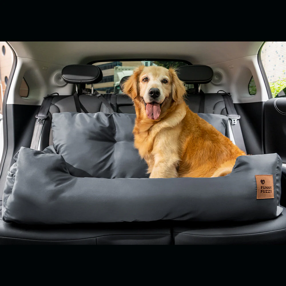 Travel Bolster Safety Medium Large Dog Car Back Seat Beds - Image 15