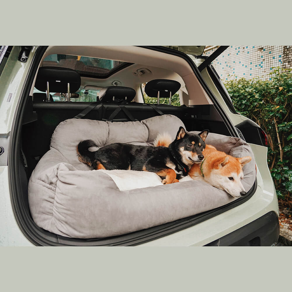 Travel Bolster Safety Medium Large Dog Car Back Seat Beds - Image 16