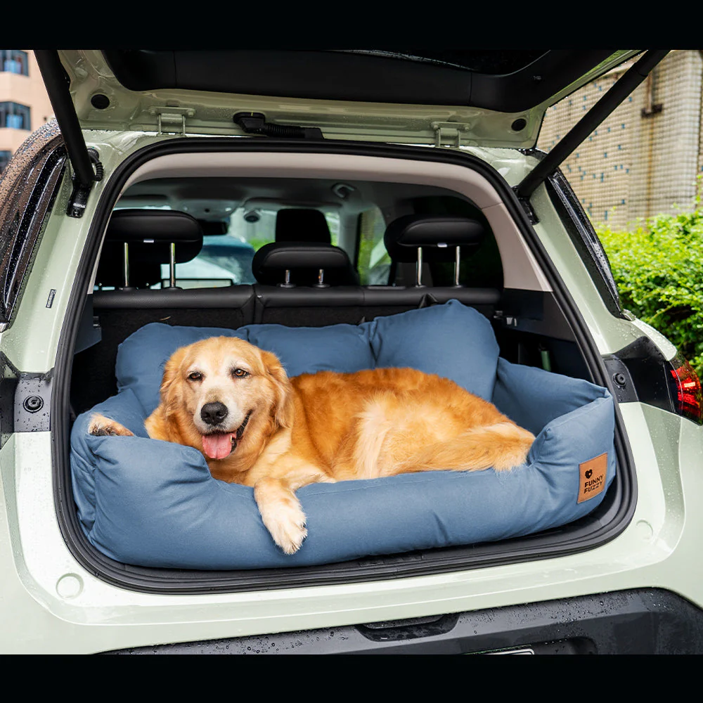 Travel Bolster Safety Medium Large Dog Car Back Seat Beds - Image 17