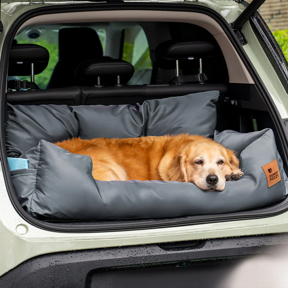 Travel Bolster Safety Medium Large Dog Car Back Seat Beds - Image 18
