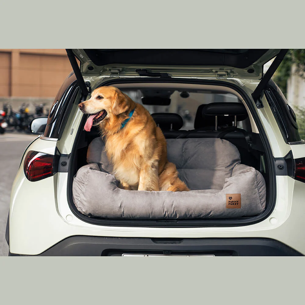 Travel Bolster Safety Medium Large Dog Car Back Seat Beds - Image 19