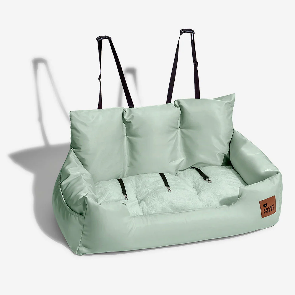 Travel Bolster Safety Medium Large Dog Car Back Seat Beds - Image 29